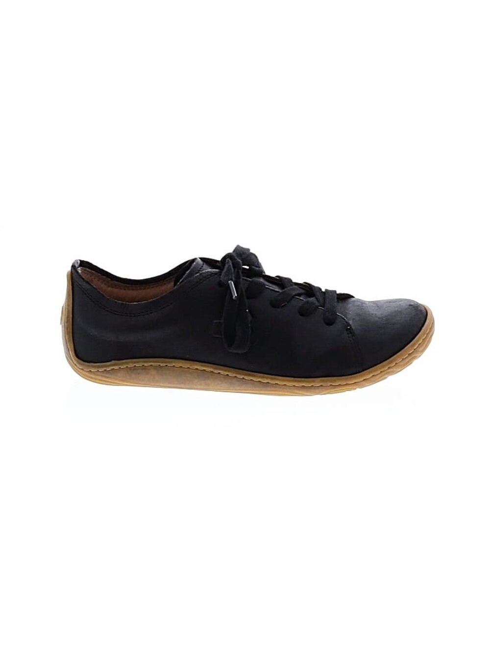 VivoBarefoot Addis Sneakers Black Leather Gum Sole EUR 38 -- Rare - Picture 2 of 8